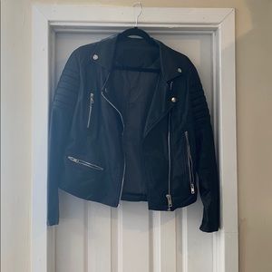 Black Faux Leather Jacket